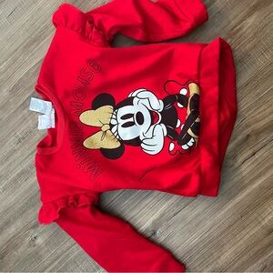 Red Minnie Mouse Sweatshirt